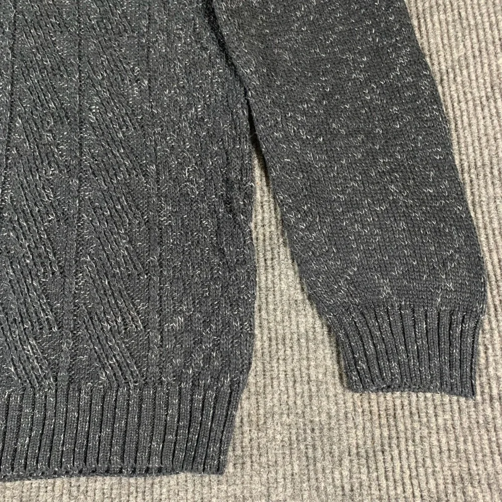 Method Sweater Men's Extra‎ Large Blue Cable Knit Collared Toggle Cotton Blend